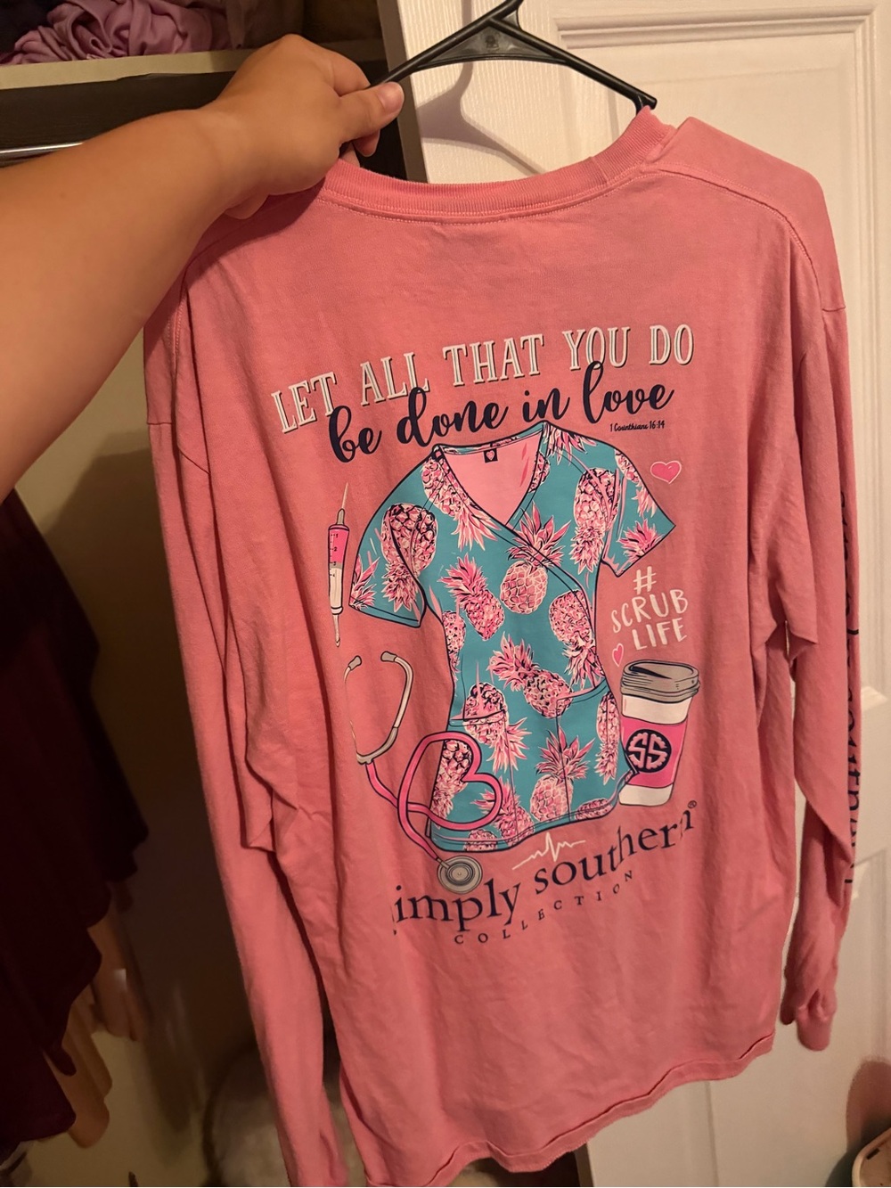 Simply Southern scrubs long sleeve